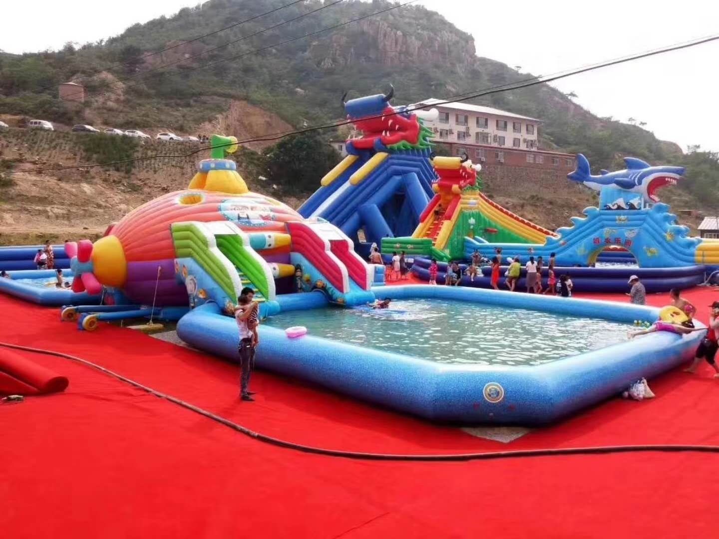 芦山深海潜艇儿童乐园充气游泳池
